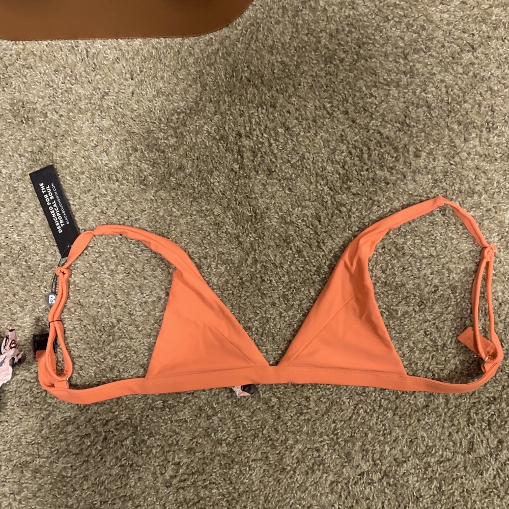 peachy triangle bikini top
